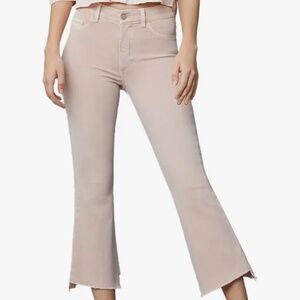 DL1961 Bridget Boot High Rise Instasculpt Crop Jeans in Bellini Frayed - Size 32